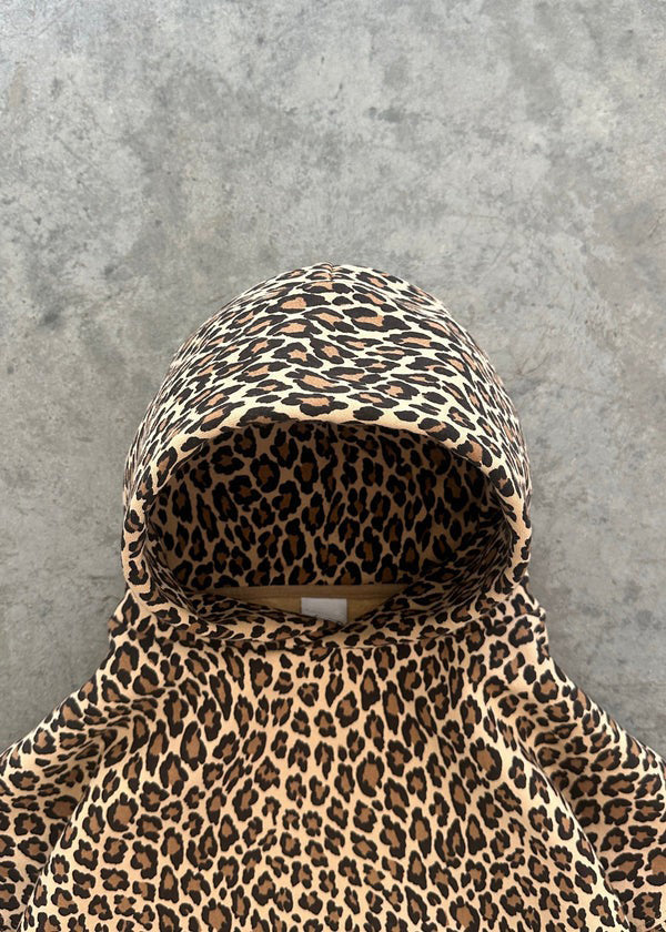 EB | Leopardenmuster Hoodie und Jogginghose Set für Damen