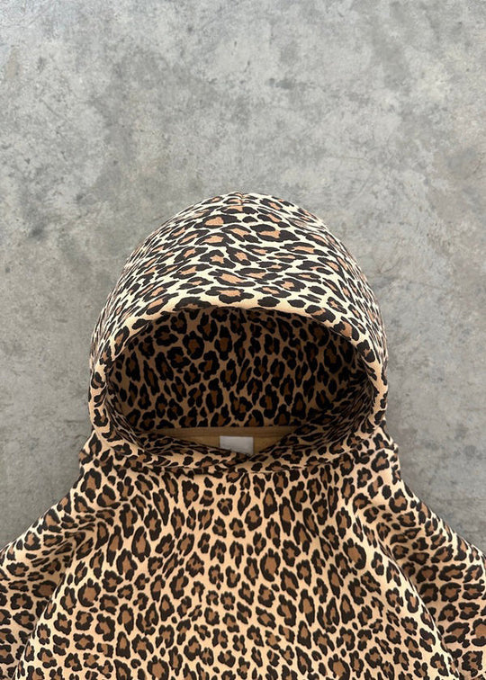 EB | Leopardenmuster Hoodie und Jogginghose Set für Damen