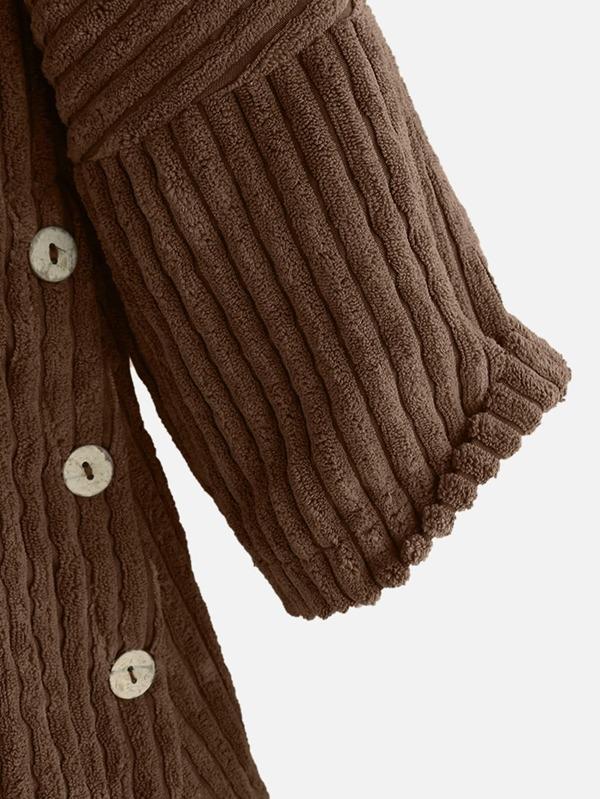 EB | gerippt Jack - stilvolles Damen Oversized High-Low-Jacke