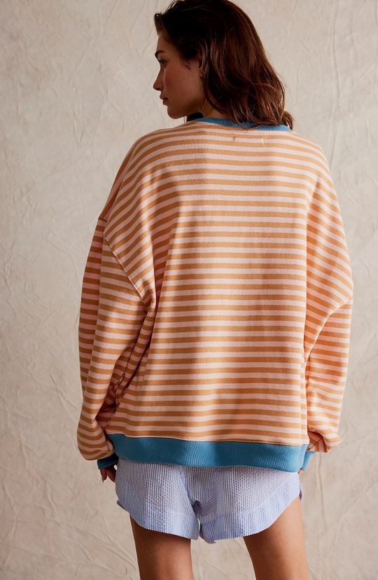 EB | Oversized Gestreiftes Damen Sweatshirt