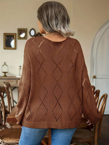EB | Damen Übergroßer Strickpullover In Übergröße
