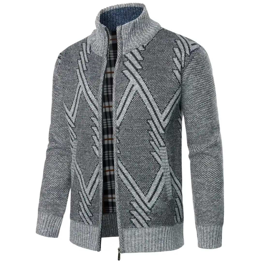 EB | Trendig Gestrickte Strickjacke für Männer
