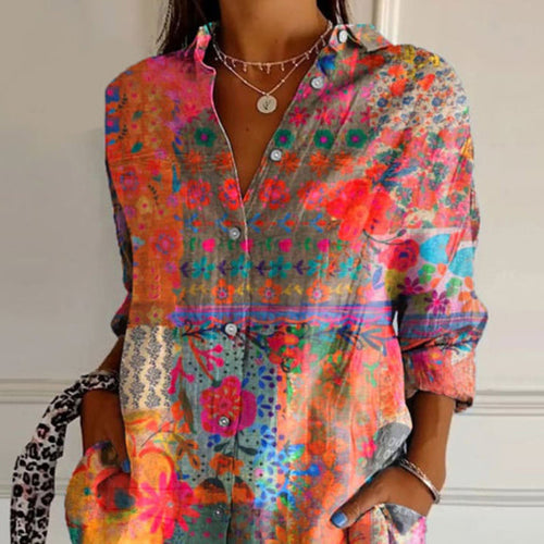 EB | Elegante Blumenmuster Bluse
