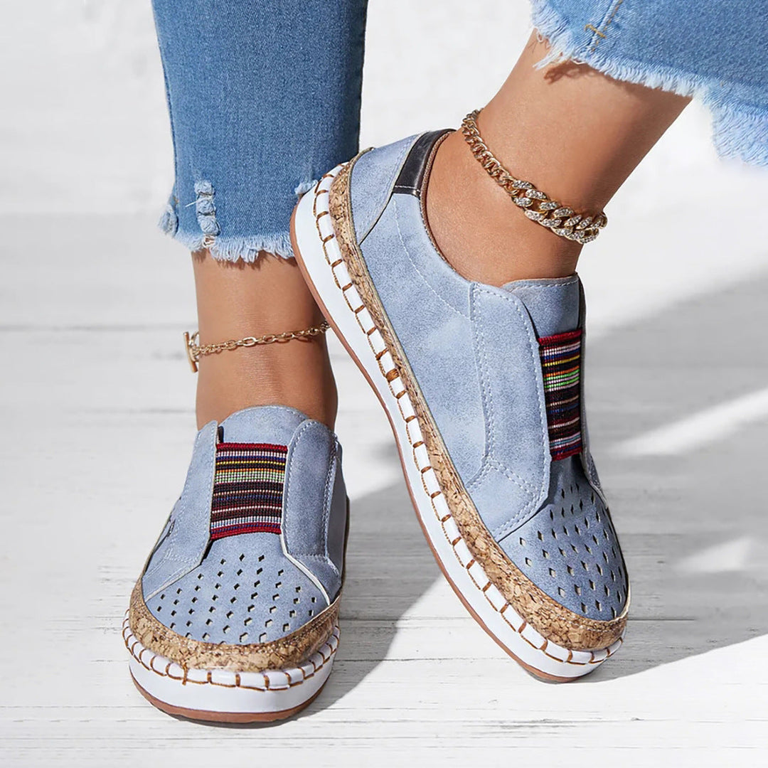 Retro flache Freizeitschuhe EB