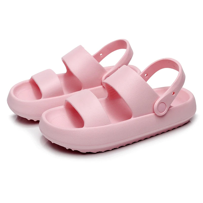 EB | Orthopädische Sandalen Comfort Plus Pantoletten mit Doppelriemen Gepolsterte, Lässige Slip-On-Sandalen