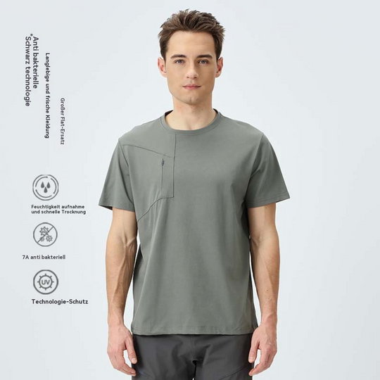 EB | Herren Sport Frühling und Sommer Sonnenschutz kurze Ärmel