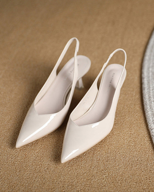 EB | Einfarbige, Temperamentvolle High Heels mit Spitzer Zehenpartie