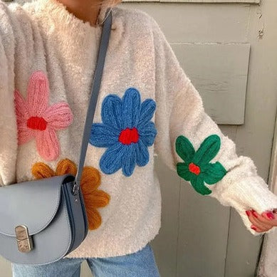 EB | Blumenart Pullover für gemütlichen Saisonstil