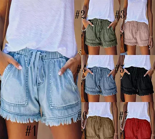 EB | Denim-Shorts mit hoher Taille