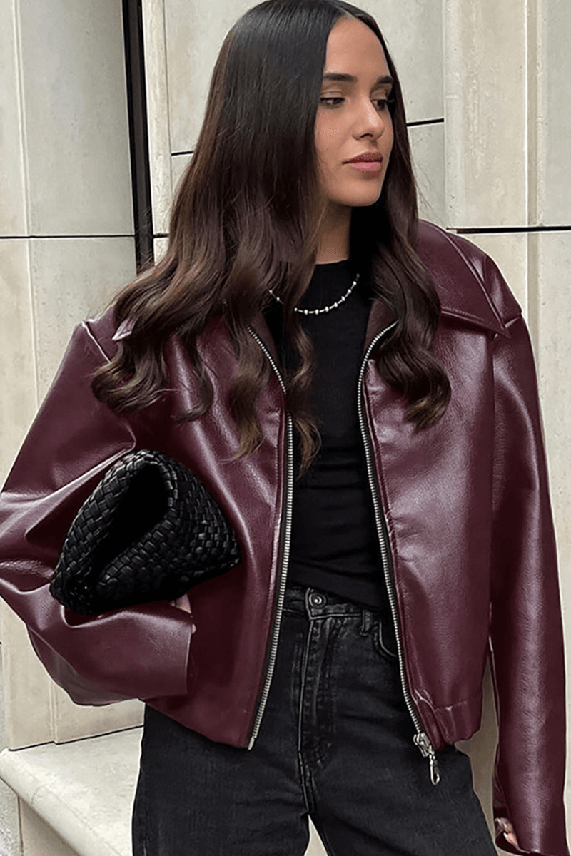 EB | Kurze Kunstlederjacke