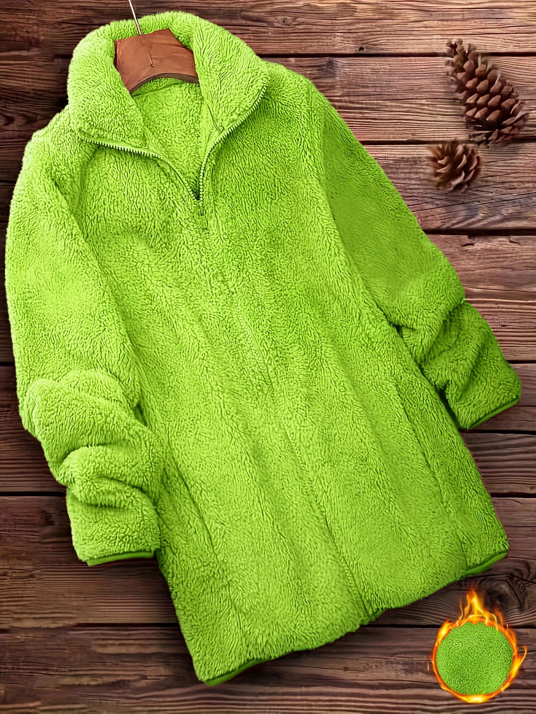 EB | Plüschjacke Polyester Weich und Warm