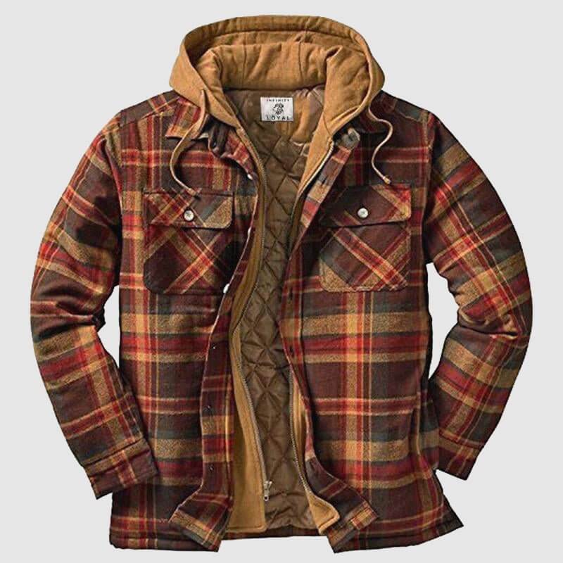 EB | Herren Freizeit Karo-Jacke - Frühling & Herbst Reguläre Passform