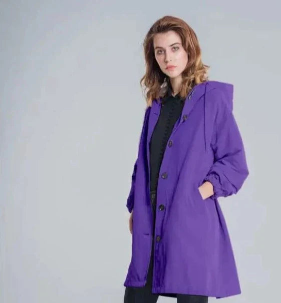 EB | Übergroße Kapuzen Windbreaker Regenjacke