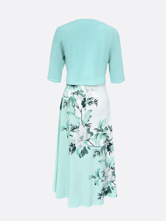 EB | Zweitiligs Kleid Schick/Elegant Vielseitigs Design