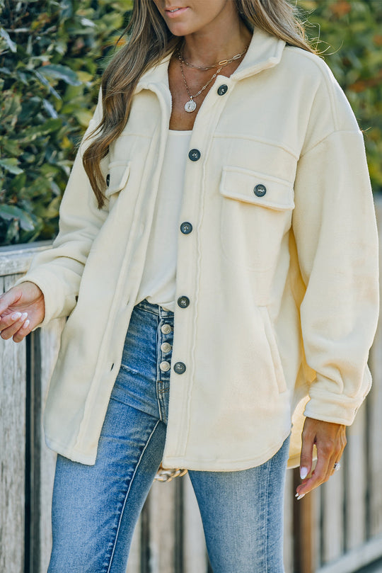 EB | Lässige Fleecejacke mit Taschen Weich und Warm Perfekt für Kühl Tage
