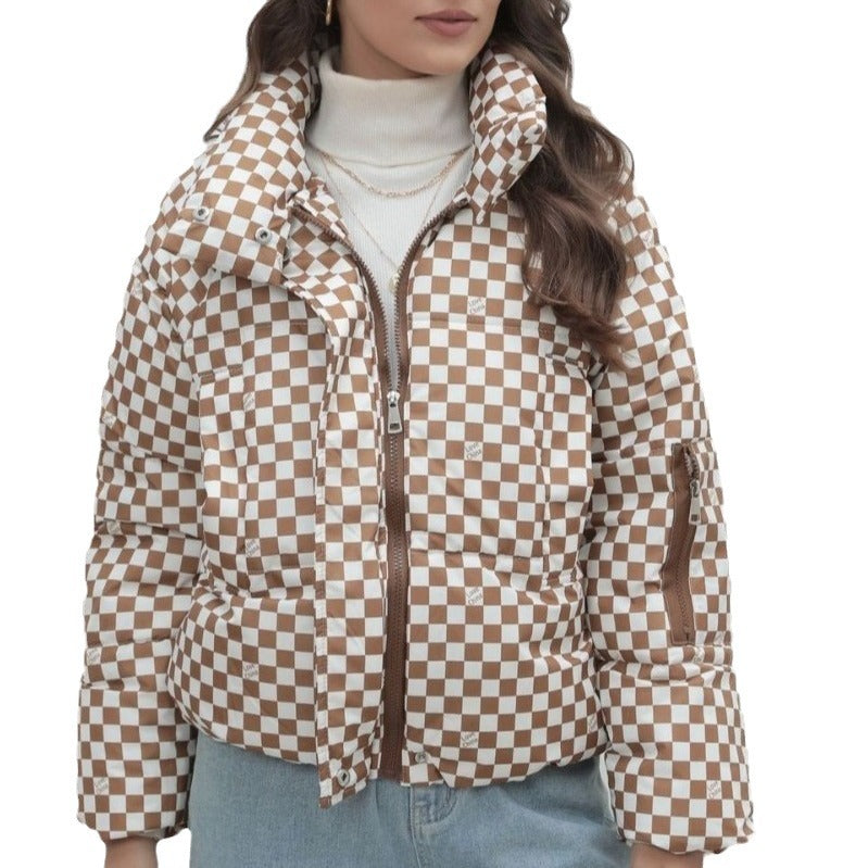 EB | Damen Steppwindbreaker mit Hohem Kragen