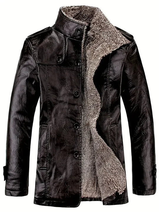 EB | Herren Lederjacke mit Fleecefutter