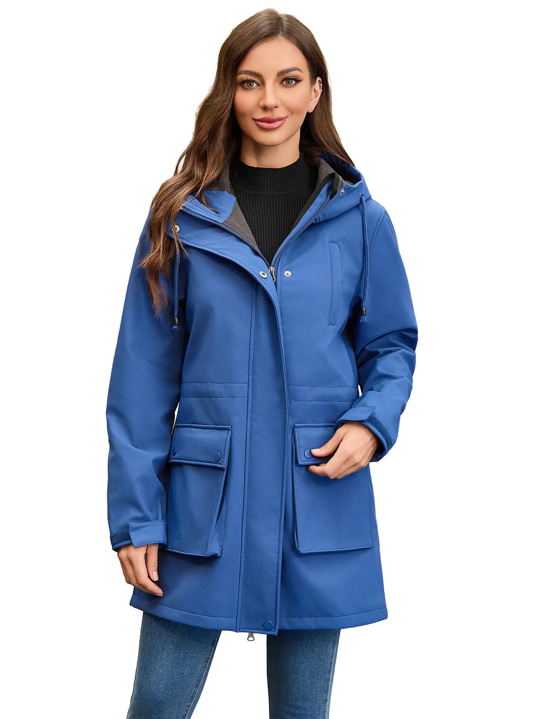 EB | Wasserdichte Softshell-Damenjacke mit Kapuze