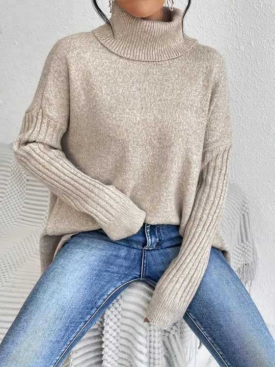 EB | langer Rollkragenpullover für den täglichen Komfort