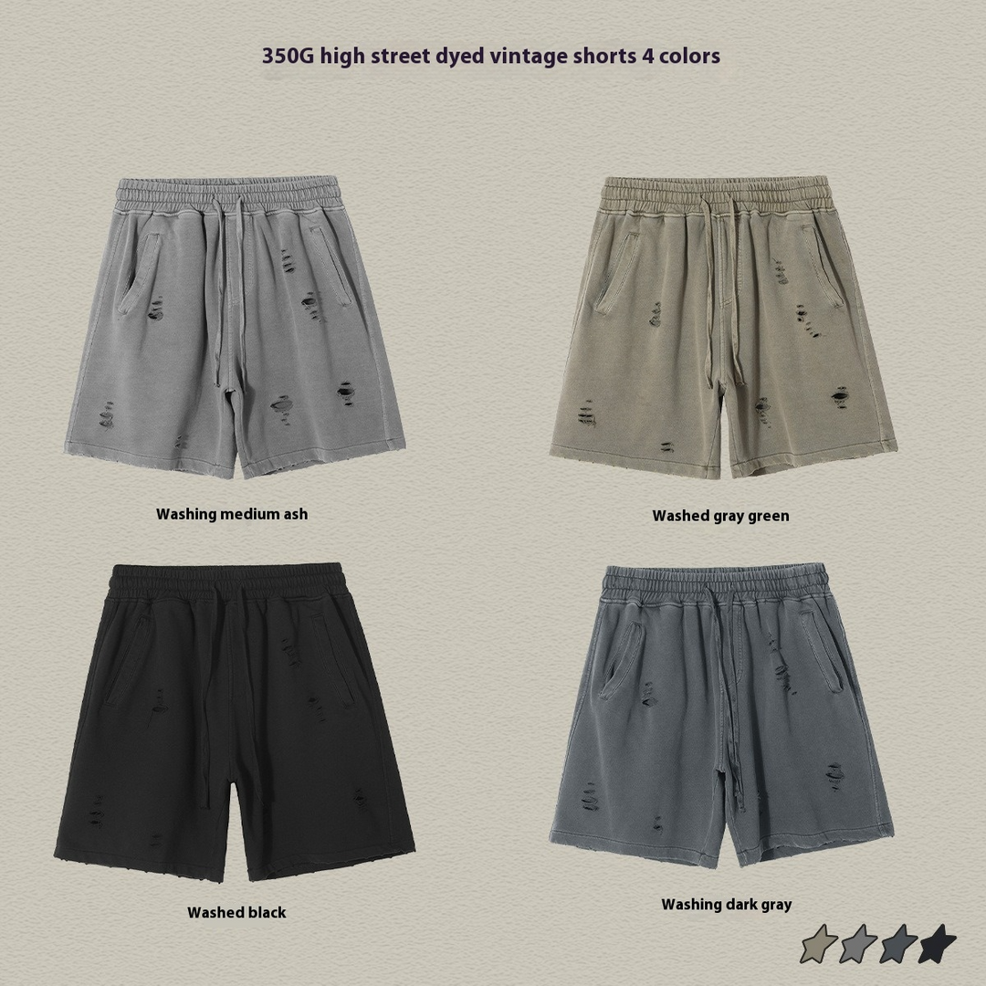 EB | High Street Wind Schweres Waschwasser Alte Lose Shorts