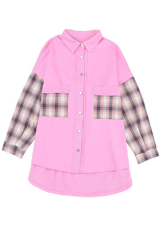 EB | Gepunktete Flanellhemden Polyester und Baumwolle Einzigartiger Look