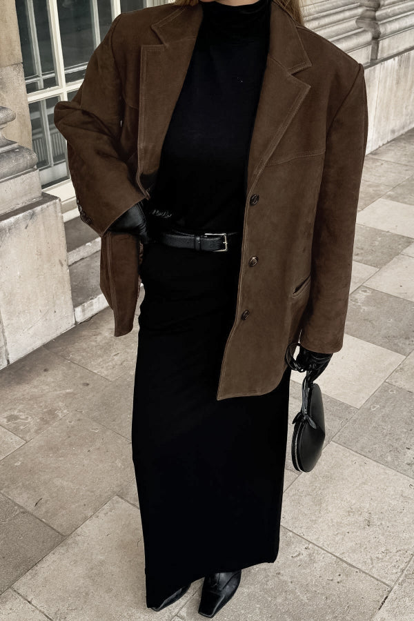 EB | Vintage Reverslose Wildlederjacke