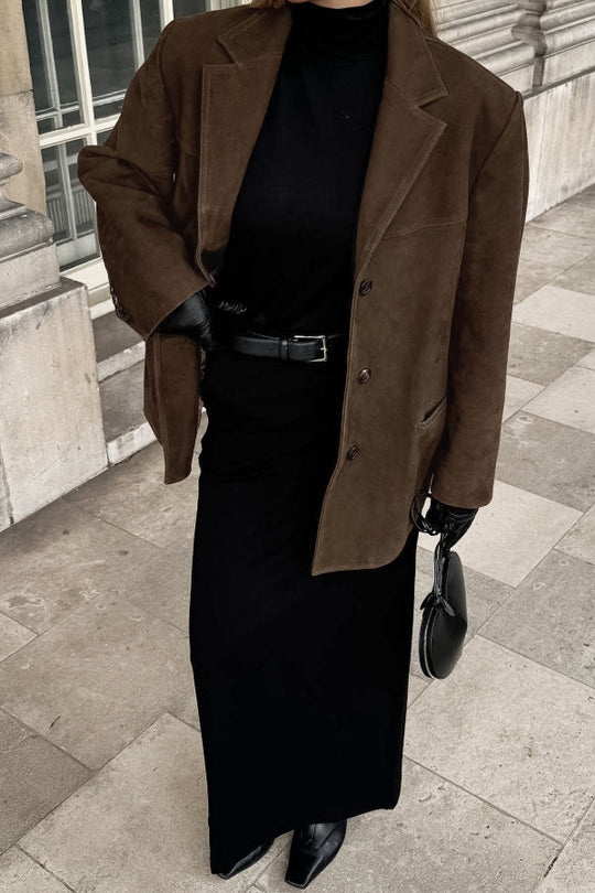 EB | Vintage Reverslose Wildlederjacke