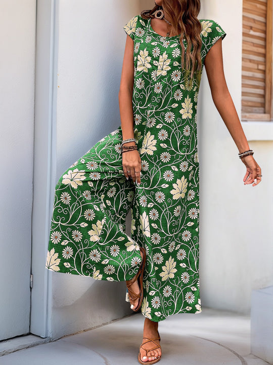 EB | Lockerer Jumpsuit mit Blumendruck