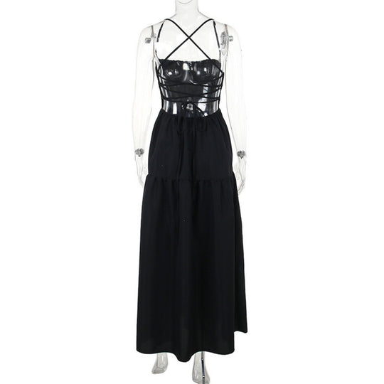 EB | Kleid mit Hosenträgern und Neckholder