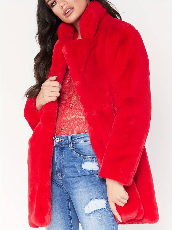 EB - Stilvolle und Bequeme Fluffy Warme Winterjacke Für Frauen