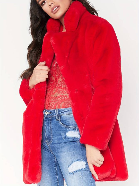 EB - Stilvolle und Bequeme Fluffy Warme Winterjacke Für Frauen