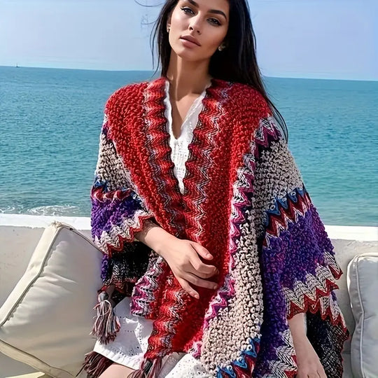 EB | Winter Poncho Strickschal