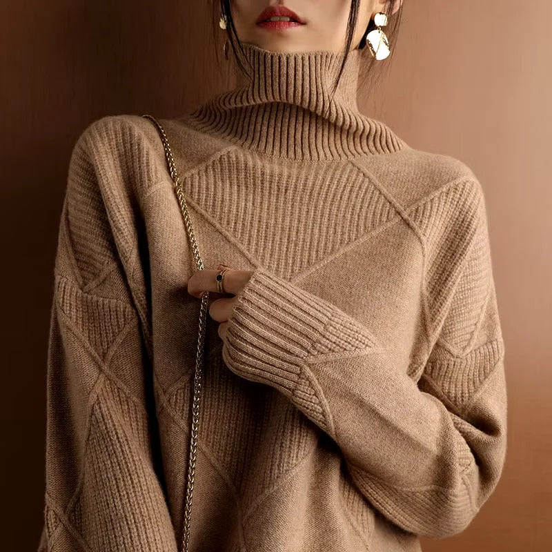 EB | Weicher Cashmere Rollkragenpullover