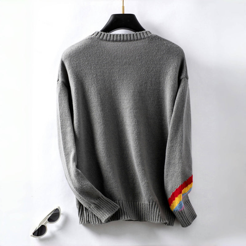 EB | Regenbogen Strickpullover