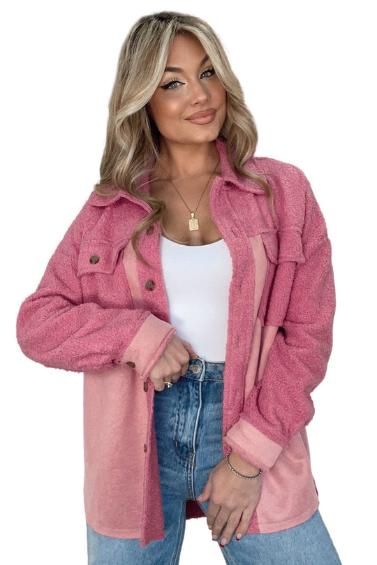 EB | Weiche Hemdjacke mit Knöpfen Polyester Lässig und Trendy