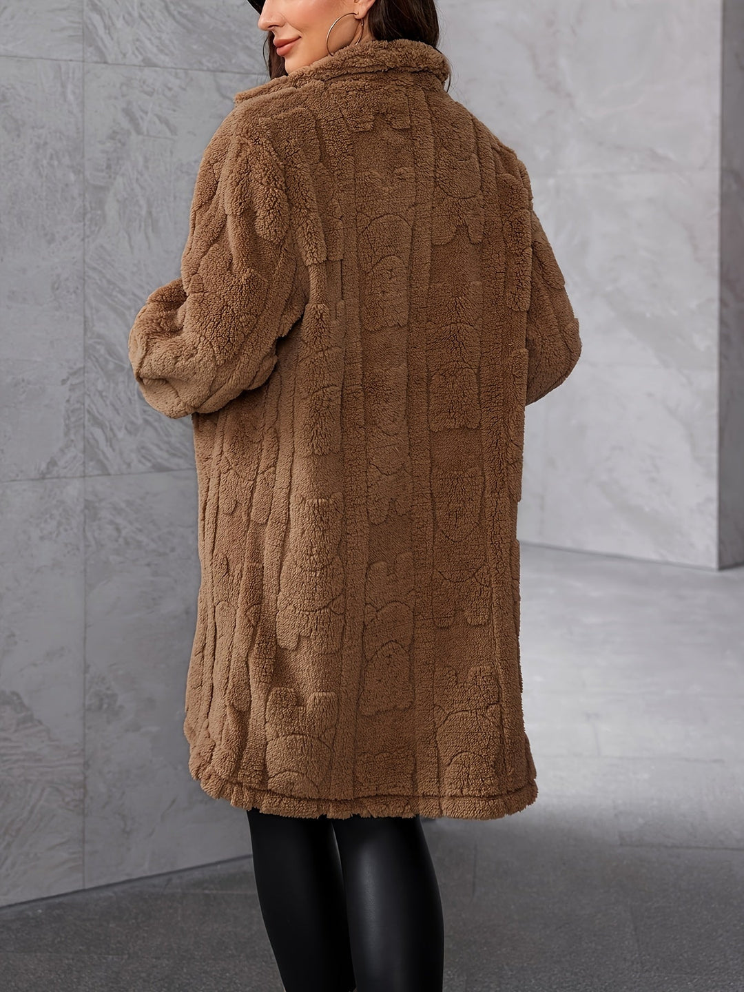 EB | Elegante Damen Brauner Pelzmantel