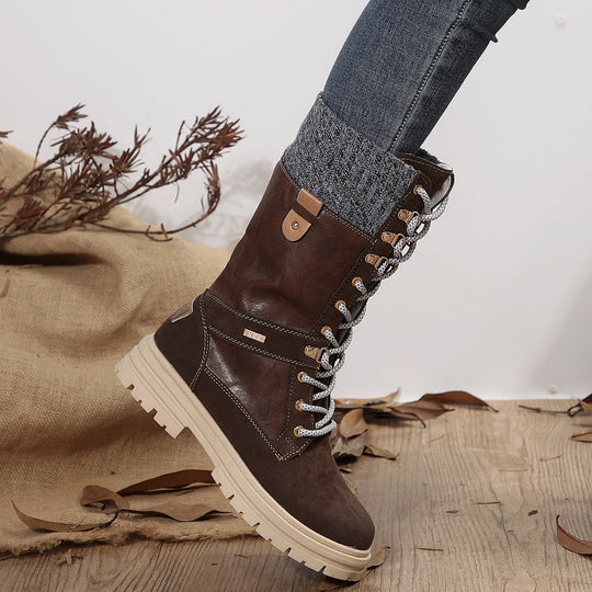 Elegante Hohe Damen Winterstiefel EB