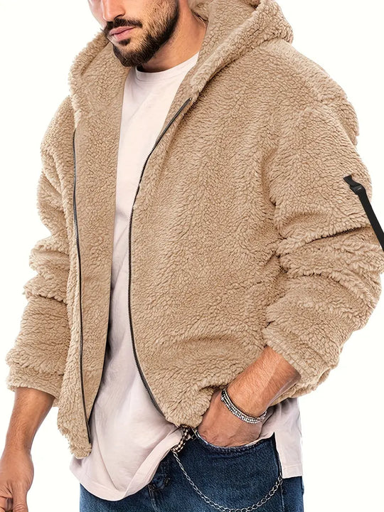 EB Teddyjacke mit Reißverschluss für Männer
