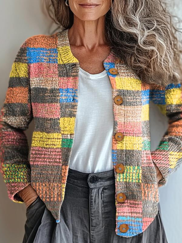 EB | Karierten Mehrfarbigen Jacke