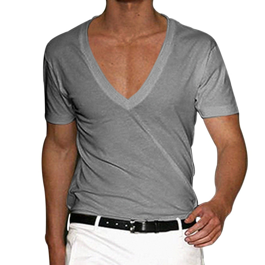 EB | Slim Fit T-Shirt mit V-Ausschnitt