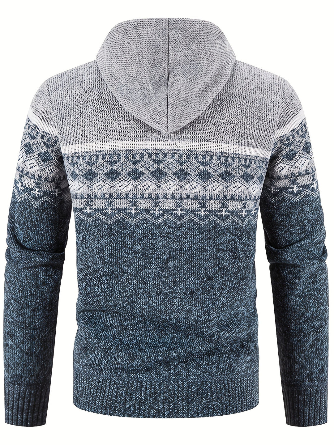 EB | Gemusterter Hoodie Baumwolle und Polyester Warm und Stilvoll