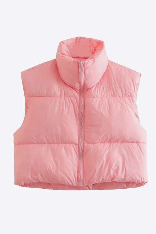 EB | Zip-Up Drawstring Puffer Weste