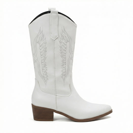 EB | Hochhackige Bestickte Cowboy-Stiefel
