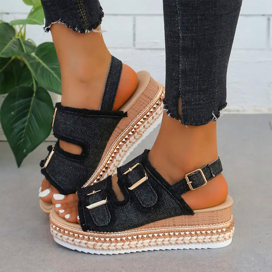EB | Lässige Denim Wedges
