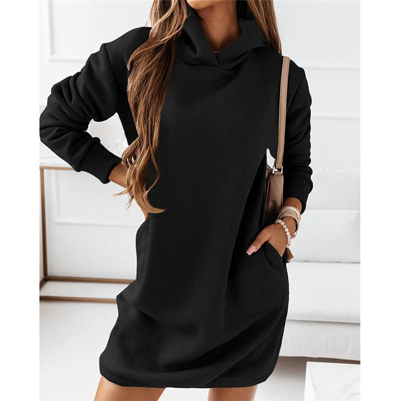EB | Kleid mit Kapuze und Taschen