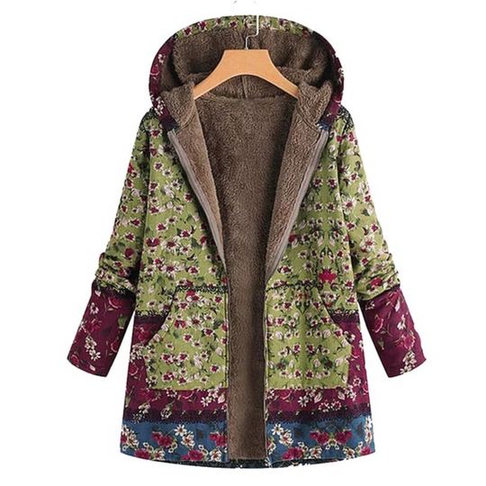 EB | Warme Damenjacke Mit Blumigem Design