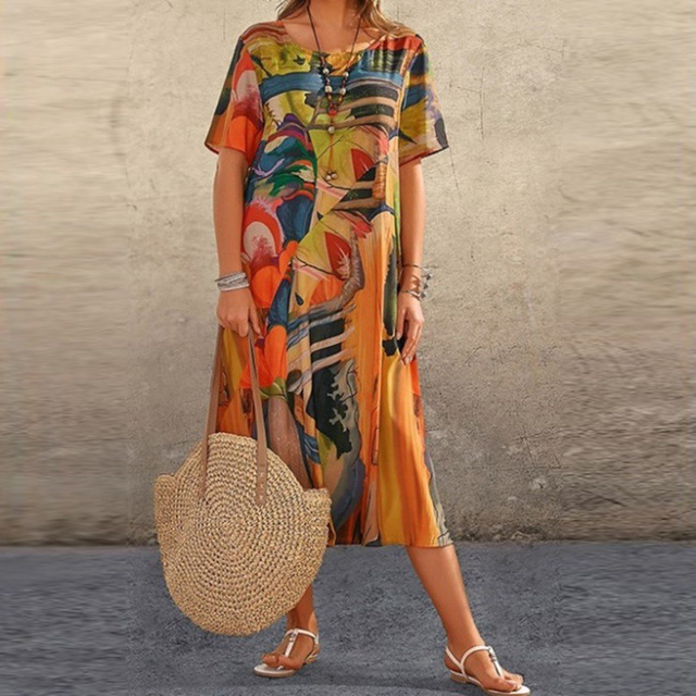 EB | Lässiges Plus-Size Bindekleid