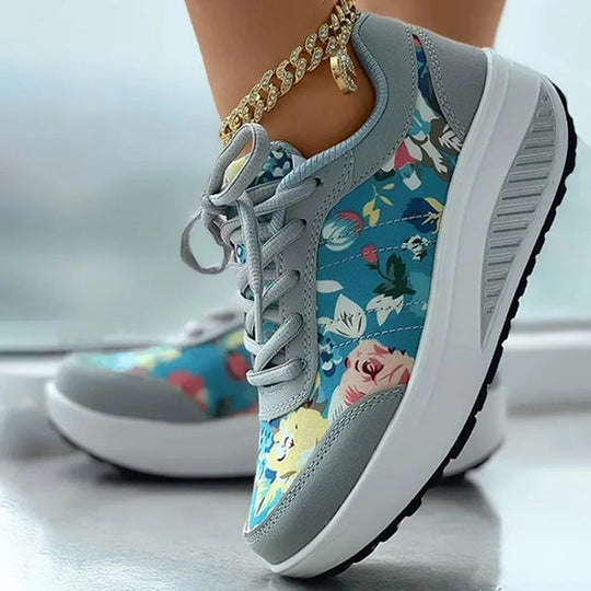 Blumenmuster Plattform Sneaker EB