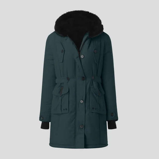 EB | Damen Winter Parka mit luxuriösem Kunstfellkragen