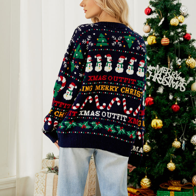 EB | Weihnachtlicher Strickpullover Mit Kuscheligem Stoff